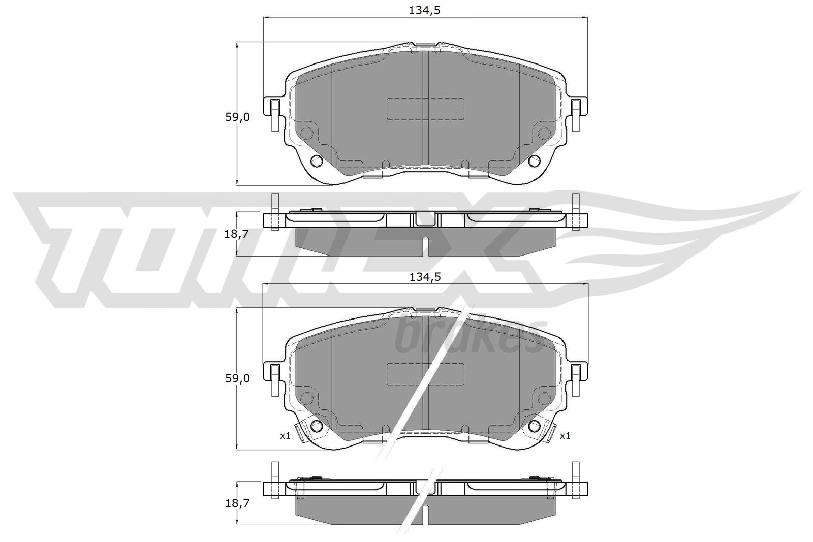 TOMEX Brakes TX 19-82 Sada...